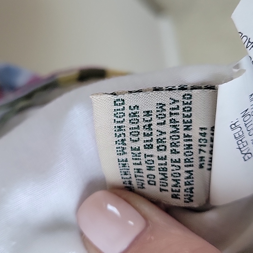 LL Bean Striped‎ Coloful Patchwork Sleeveless Cot… - image 9